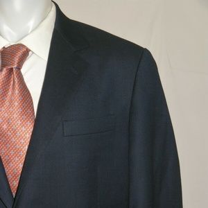 Brooks Brothers 1818 Madison Vitale Blue Birdseye Two Button Suit 43L